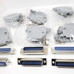 DB25 MALE Solder Connector, 25PIN RS232 Terminal Adapter  with Case  (PACK OF 10)