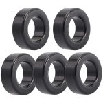 PriEnt - 5PCS Ferrite Toroid Core Rings, 42x24x16mm for EMI Filter, Inductors, Transformers - Iron Powder Core (Black) PACK OF 5
