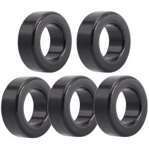 PriEnt - 5PCS Ferrite Toroid Core Rings, 42x24x16mm for EMI Filter, Inductors, Transformers - Iron Powder Core (Black) PACK OF 5