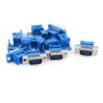 D-SUB DB9 9 Pin Male IDC Type Crimp Connector for Flat Cable pack of-10