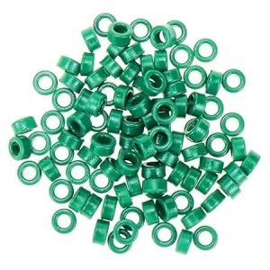 PriEnt - Toroid Core, Ferrite Chokes Ring Iron Powder Inductor Ferrite Rings, Blue, (12X7X5) mmToroid Ferrite Cores Green Inductor Coils Ferrite Ring Toroid (Pack of 5)