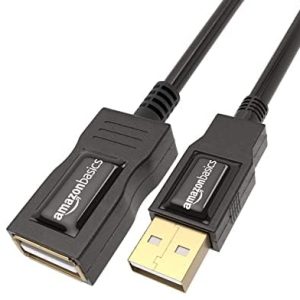 HRtronics® - USB 3.0 - A-Male to A-Female Extension Cable for Personal Computer, Printer (Black, 9.8 Feet/3 Meters)